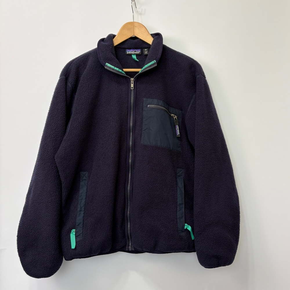 VTG Patagonia Synchilla Blue Full Zip Retro Style Size‎ Medium Men’s